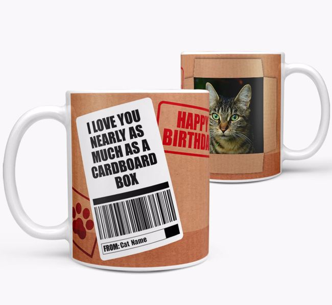 I Love You Nearly As Much As A Cardboard Box: Personalized {breedCommonName} Mug